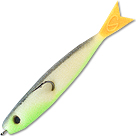 Рыбка поролоновая Джига Уклейка (9см) салатовая (уп. 5шт)